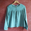 Blouse boutonnée turquoise T.36